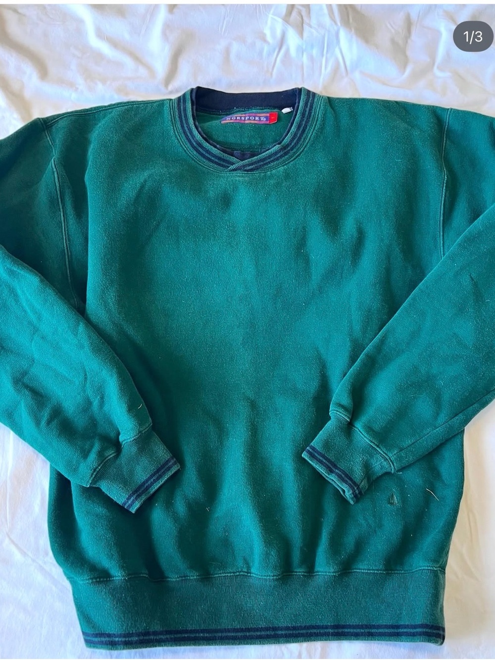 Men's Green Crewneck Sweater - Classic Pullover